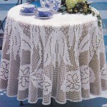 patron gratuit nappe ronde crochet