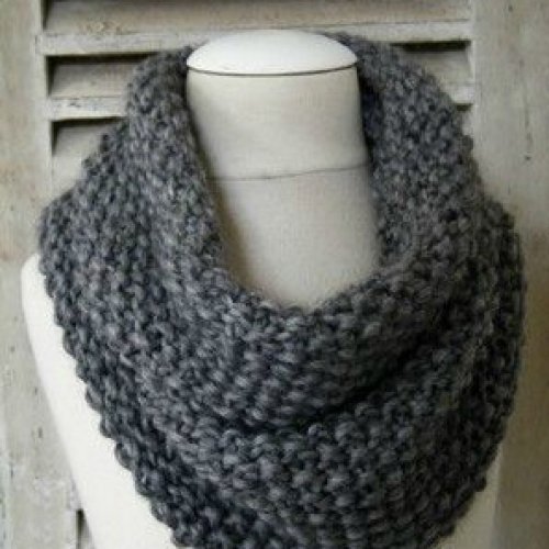 tricoter un snood femme