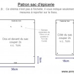 patron gratuit sac tissu