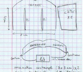 patron gratuit d'un bustier