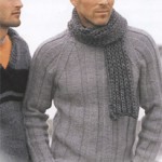 patron gratuit tricot pull homme