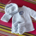 modèle gratuit tricot layette fille