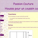 patron couture gratuit coussin d'allaitement