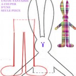 patron couture gratuit doudou lapin