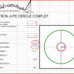 patron gratuit jupe cercle