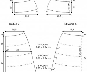 patron gratuit pour jupe longue