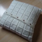 patron gratuit tricot coussin