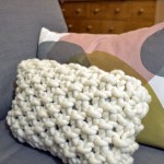 patron gratuit tricot coussin