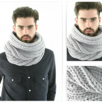 modèle tricot gratuit snood homme