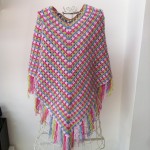 patron gratuit crochet poncho