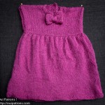 modèle gratuit tricot robe fille