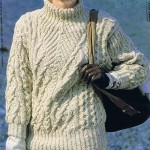 modèle gratuit tricot pull irlandais homme