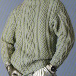 modèle gratuit tricot pull irlandais homme