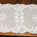 patron crochet gratuit chemin de table