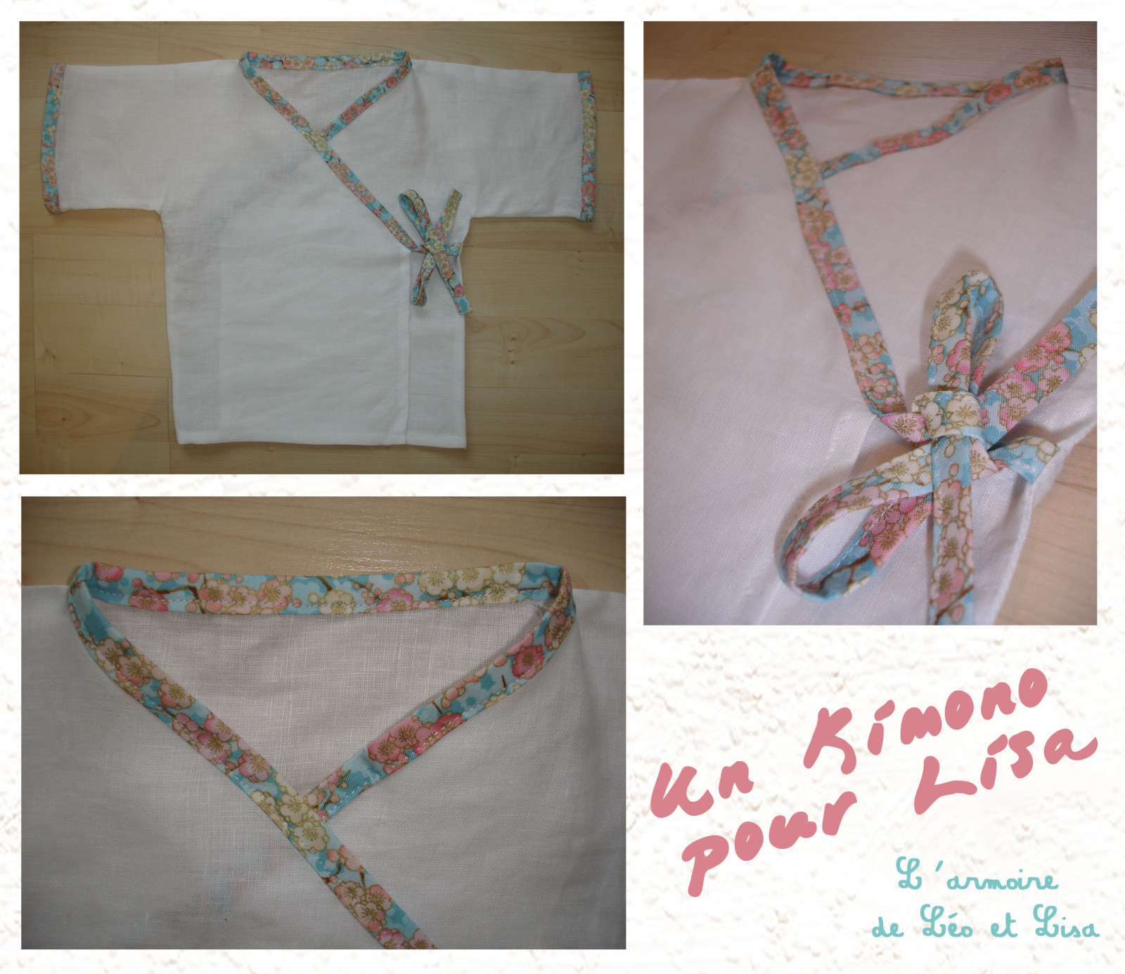 patron gratuit kimono bébé